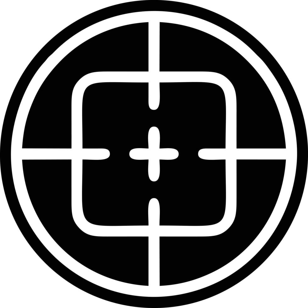 Target focus icon symbol design image, illustration of the success goal icon concept. EPS 10 vector