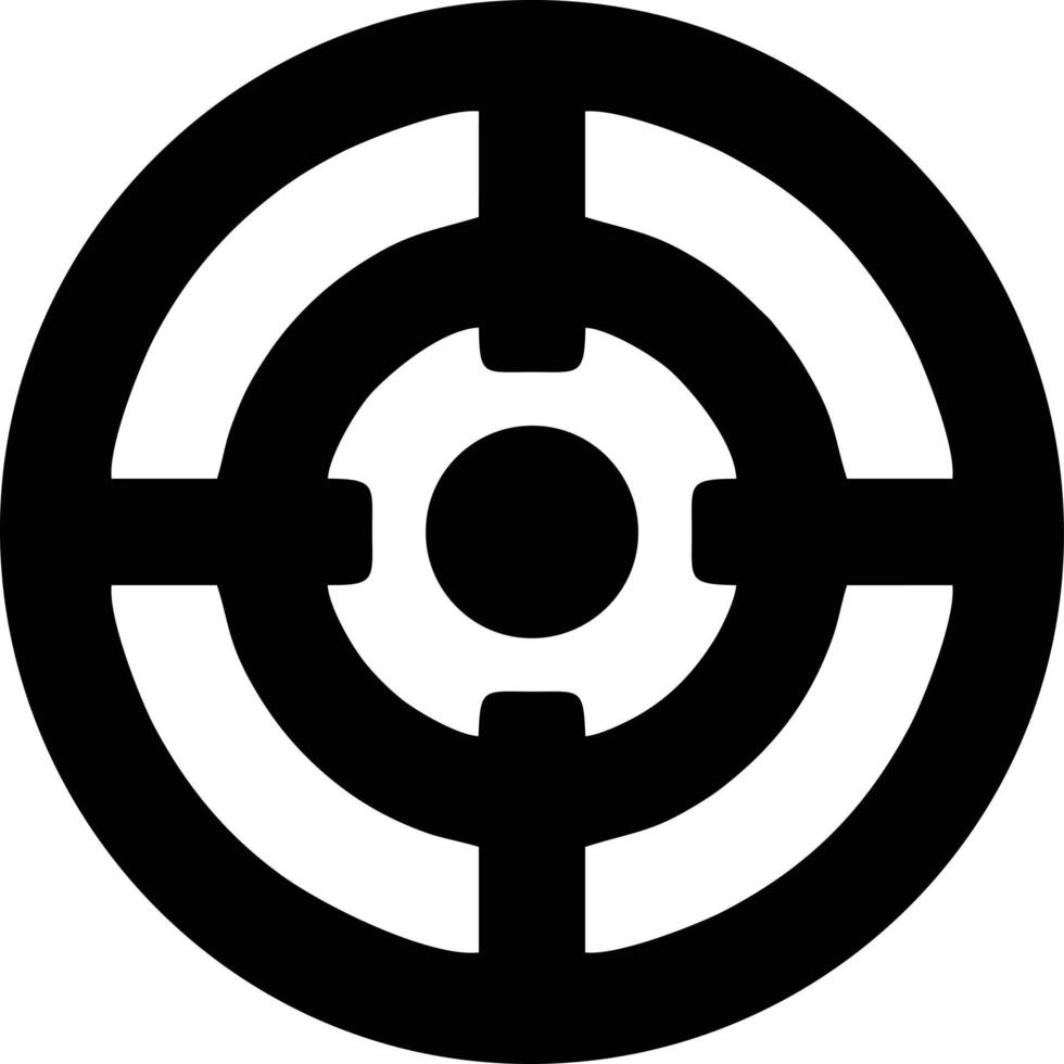 Target focus icon symbol design image, illustration of the success goal icon concept. EPS 10 vector