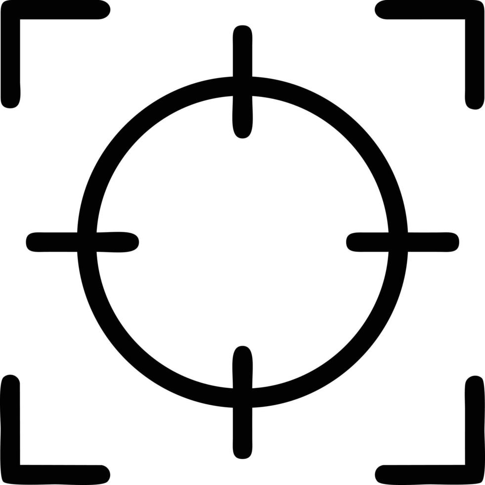 Target focus icon symbol design image, illustration of the success goal icon concept. EPS 10 vector