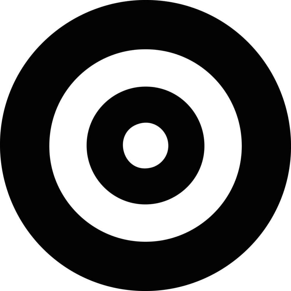 Target focus icon symbol design image, illustration of the success goal icon concept. EPS 10 vector