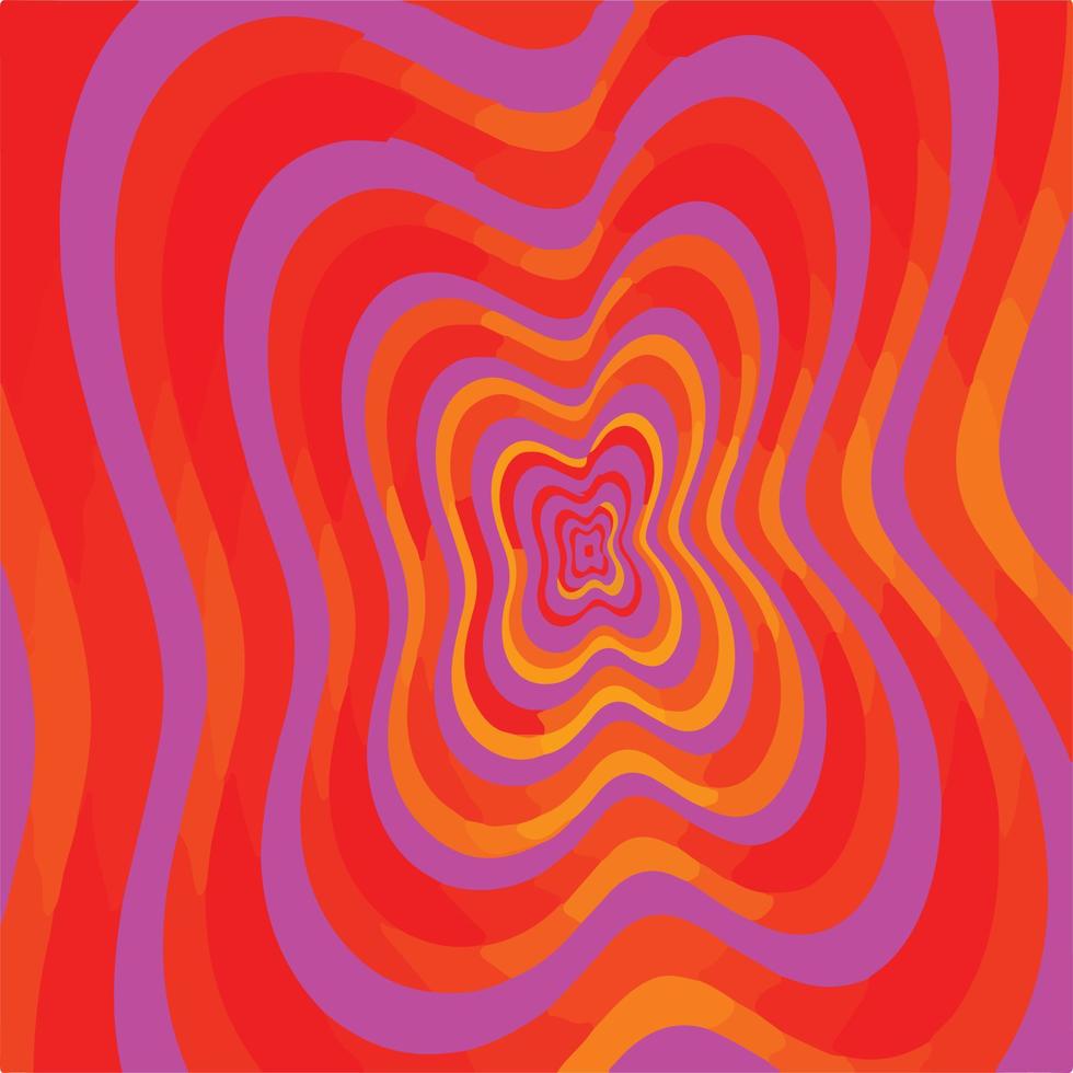 Optical art illustration that presents a hyperbole illusion vector