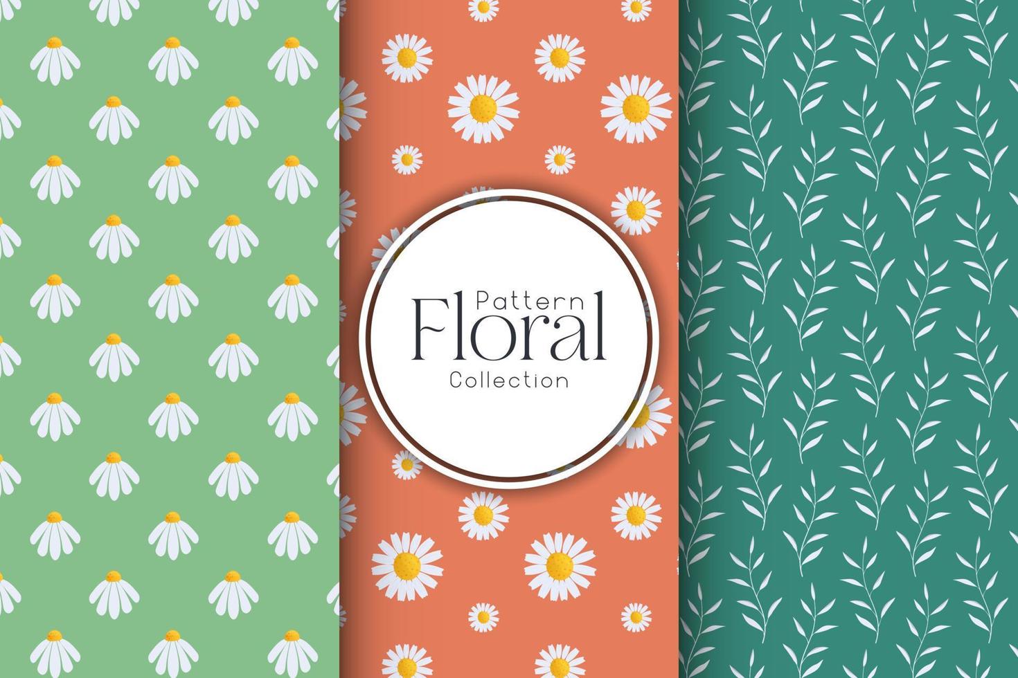 Colorful modern background, pattern set with flowers 21188499 Vector