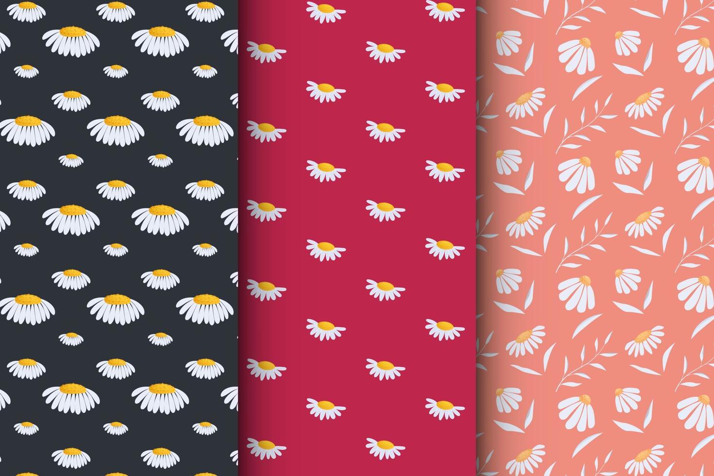 Abstract floral pattern, flowers seamless pattern vector