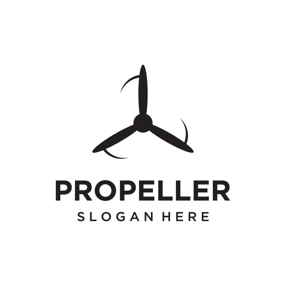 Propeller abstract logo template design of airplane, windmill, fan.Logo for aviation,company,brand,industry. With a modern concept. vector