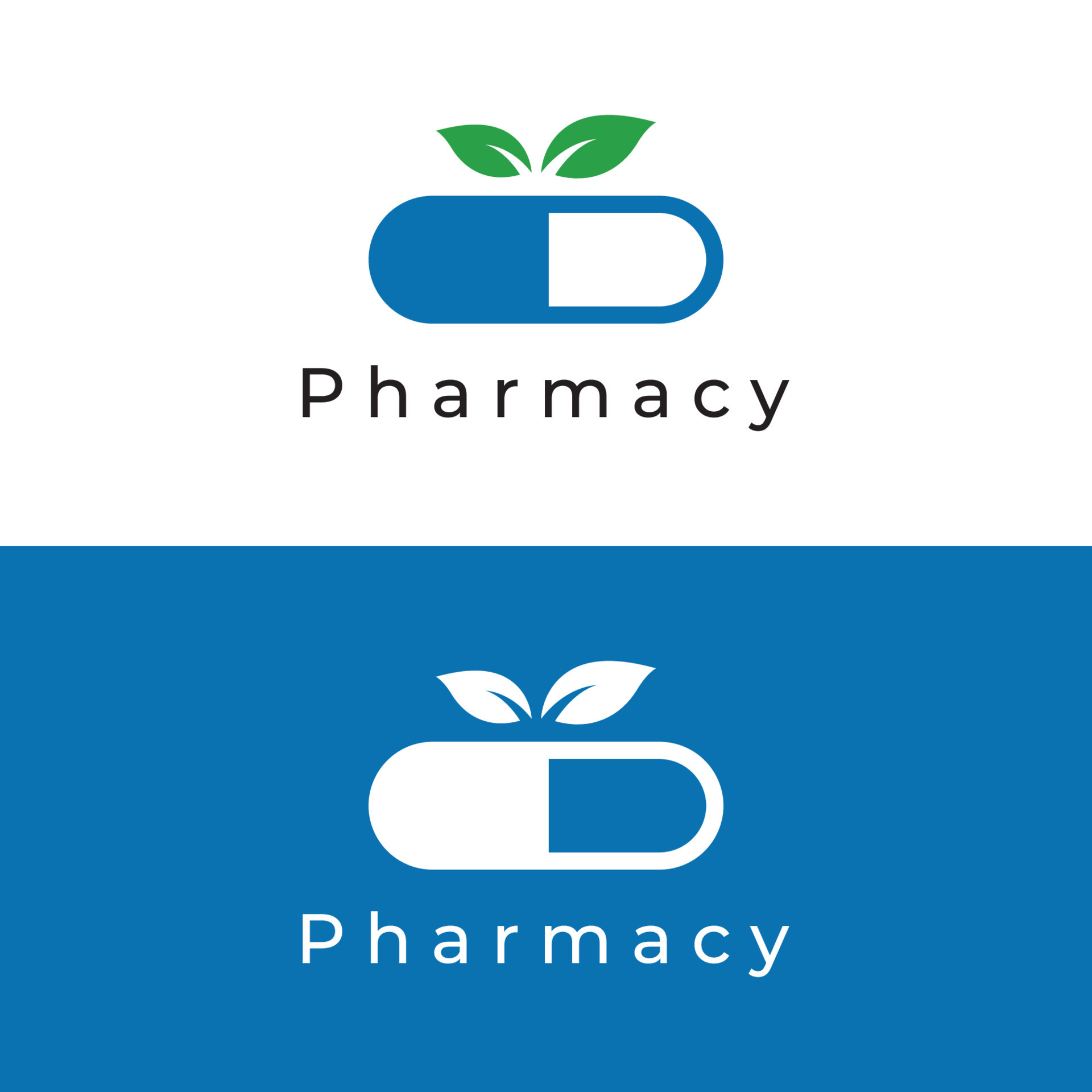 Pharmaceutical capsule medicine Logo template,logo for drugstore