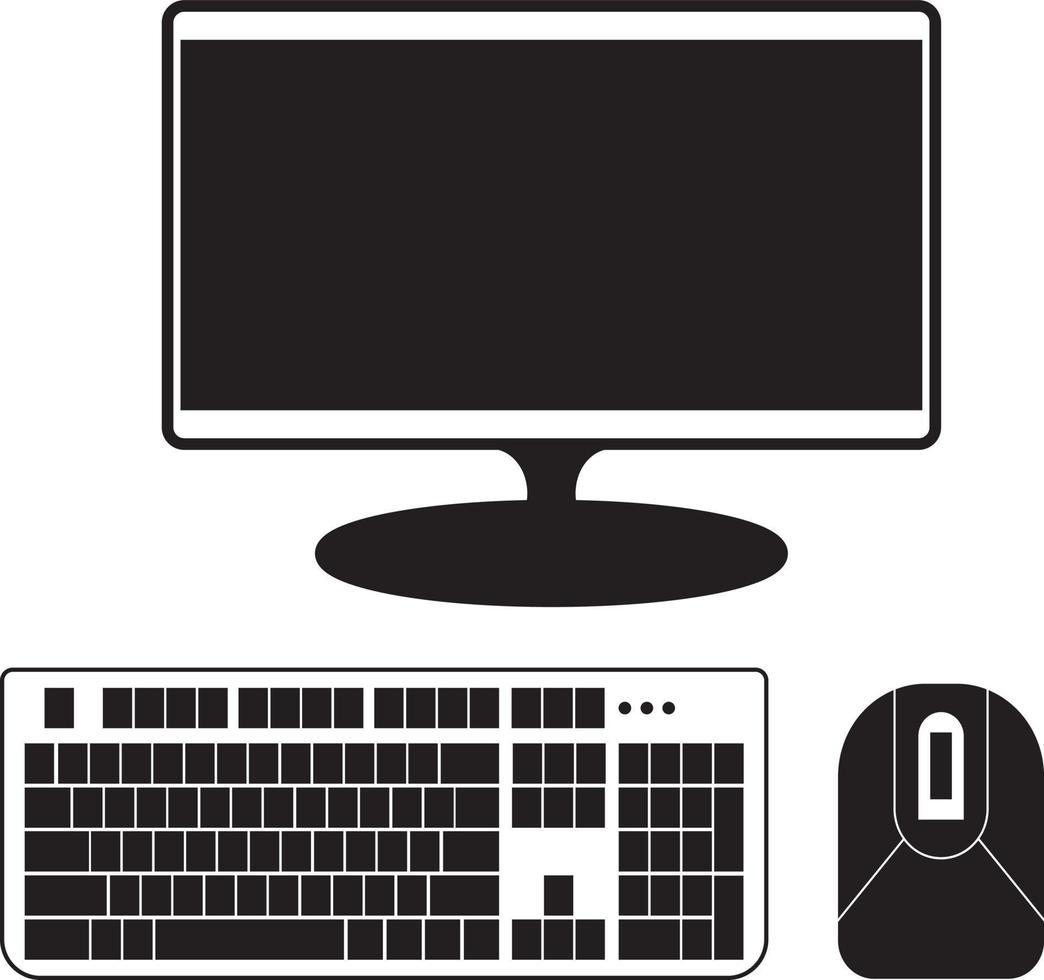 Computer set plate digital electronics vector