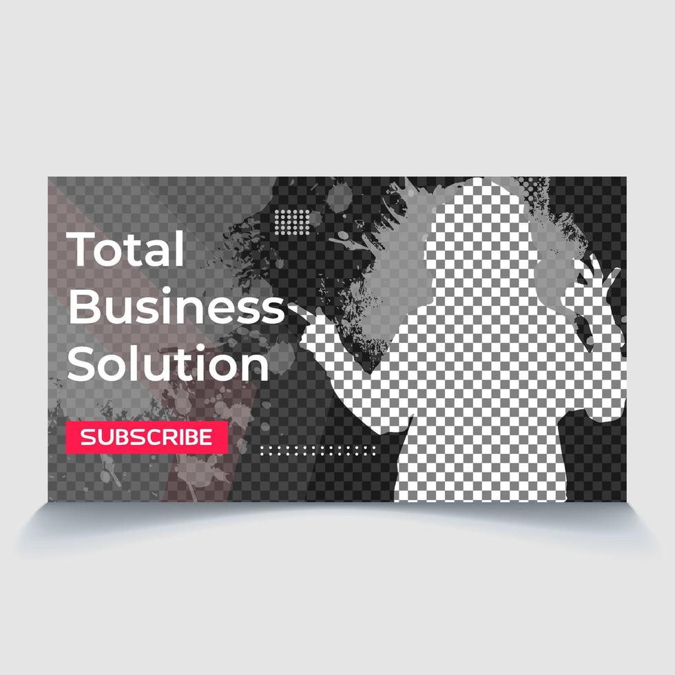 Total business solution creative idea cover page banner thumbnail design vector