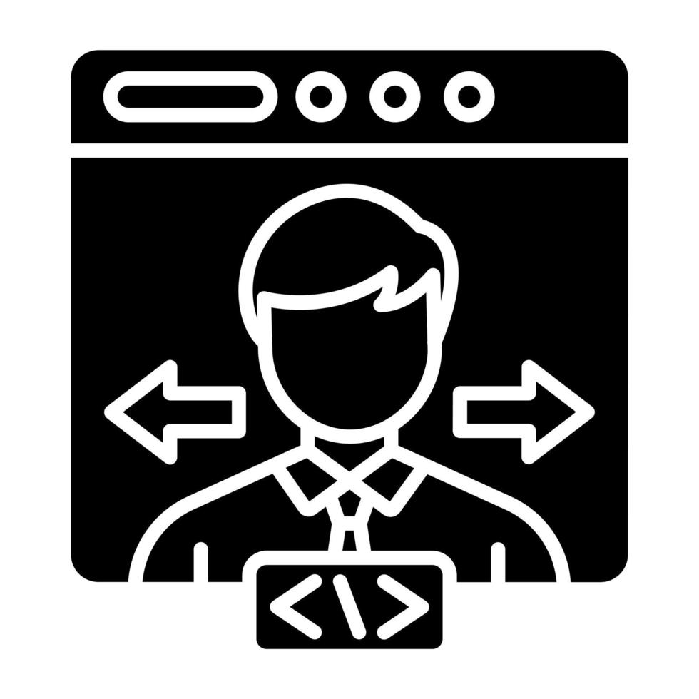 End User Icon Style vector