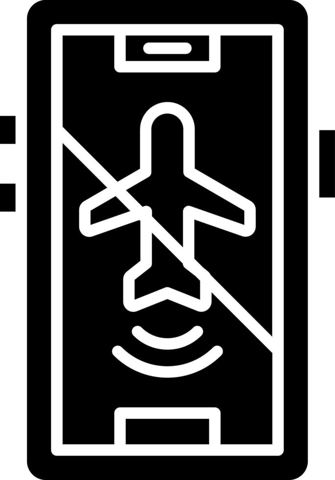 Airplane mode Inactive Icon Style vector