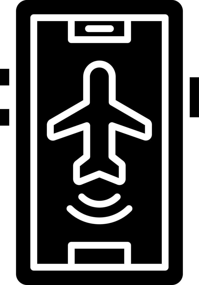 Airplane mode active Icon Style vector