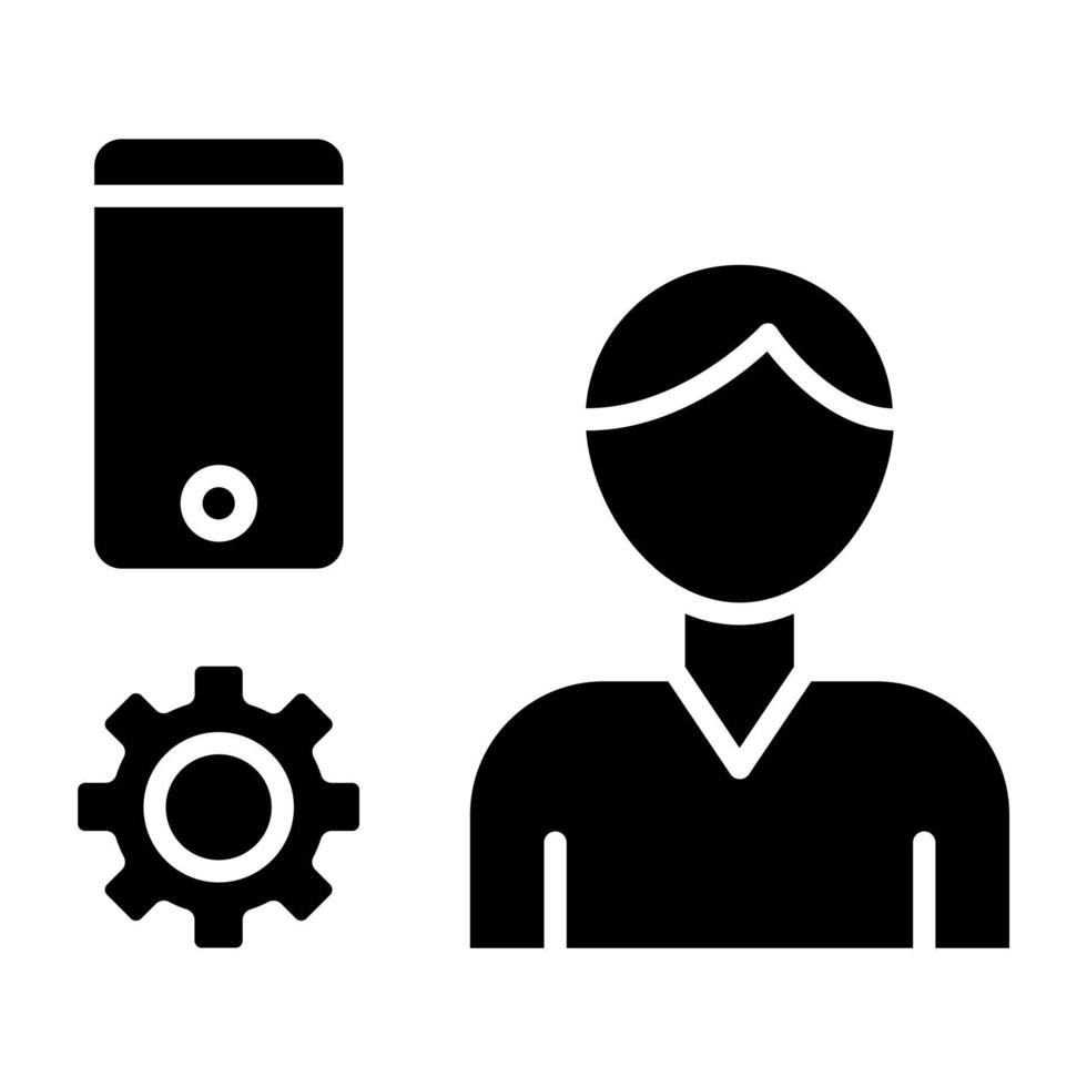 Gen Z Male Icon Style vector