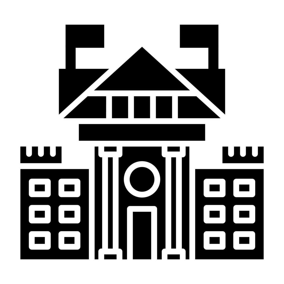 White House Icon Style vector