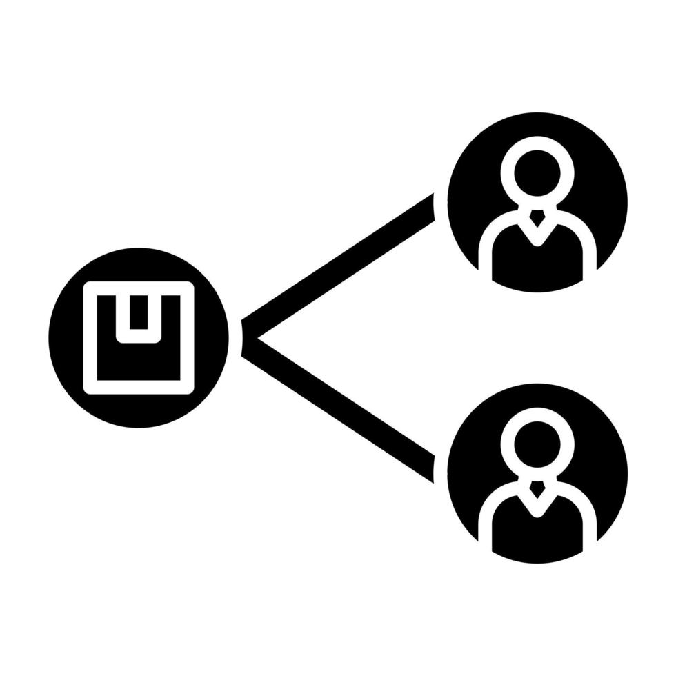 Sharing Platform Icon Style vector