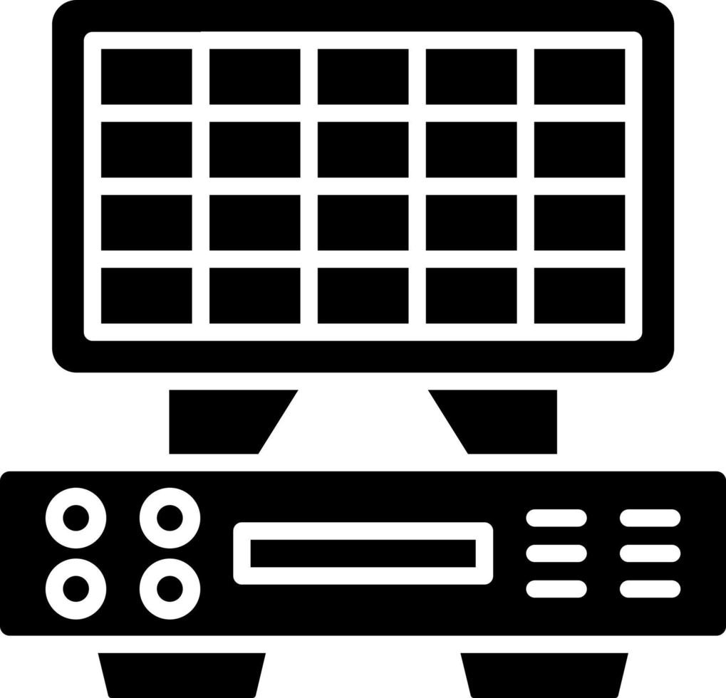 dvr icono estilo vector