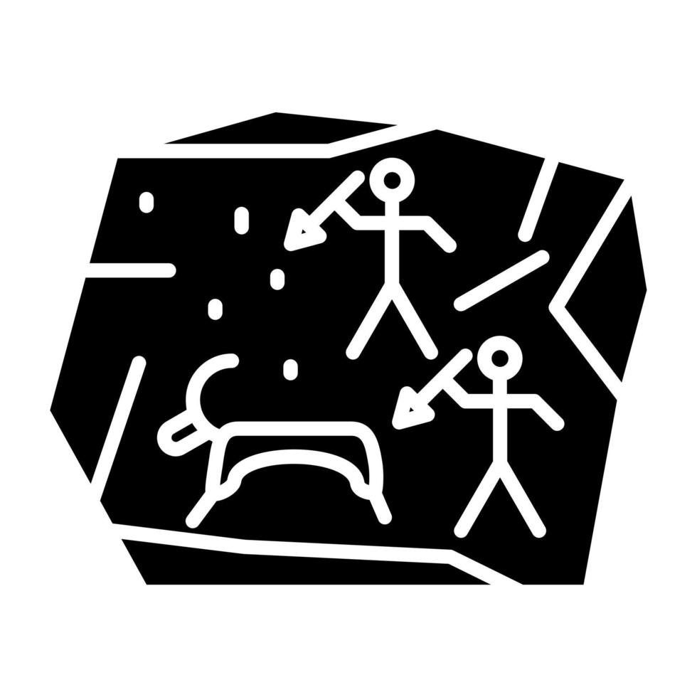 Cave Painting Icon Style vector