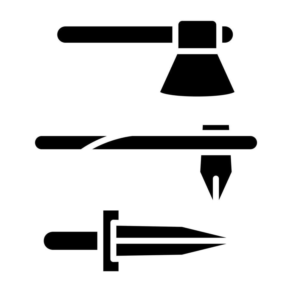 Iron Age Icon Style vector