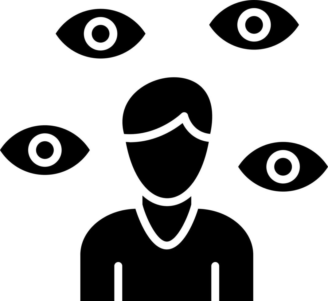 Paranoia Icon Style vector