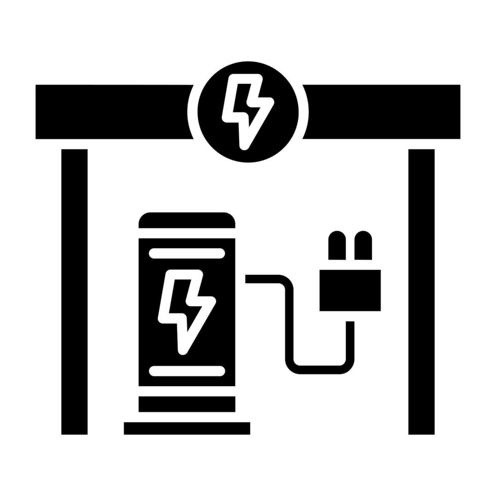 Charging Station Icon Style vector