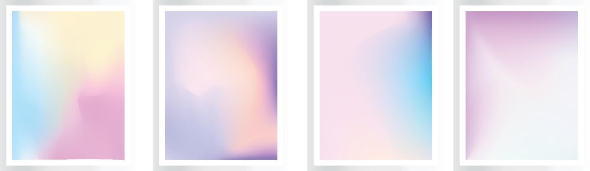 Fluid gradient background vector in pink purple gradients. Cute and minimalist style posters, Photo frame cover, EPS file