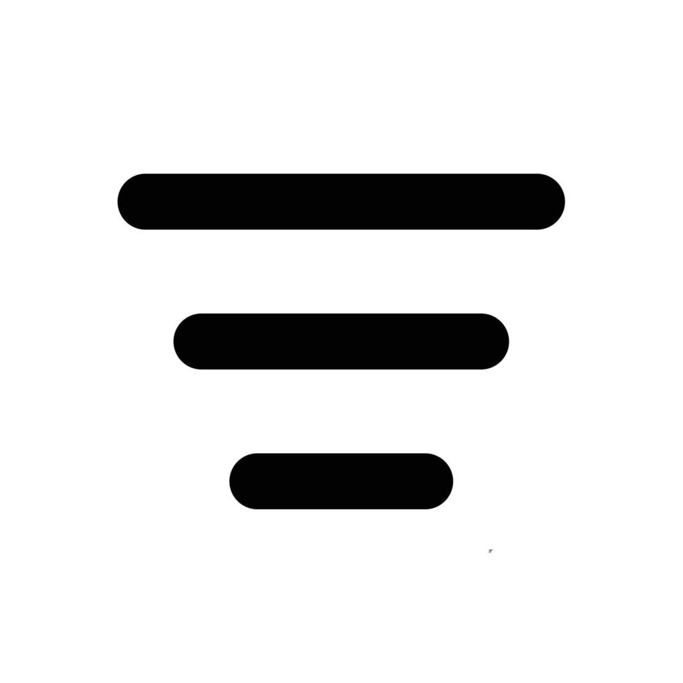 Center align alignment icon in transparent background, basic app and web UI bold line icon, EPS10 vector