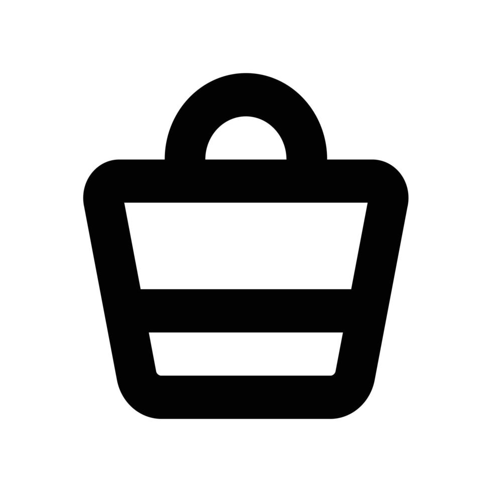 cesta comprar icono en transparente fondo, básico aplicación y web ui negrita línea icono, eps10 vector
