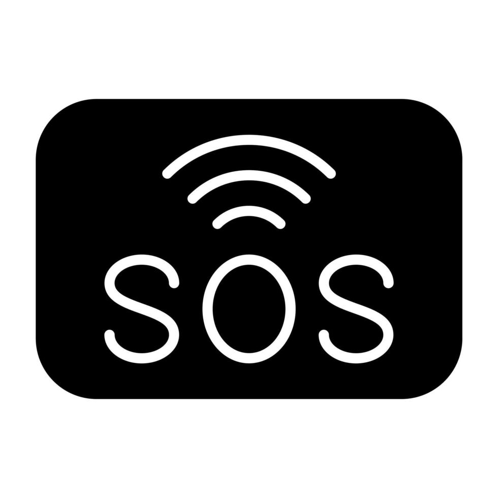 Sos Icon Style vector