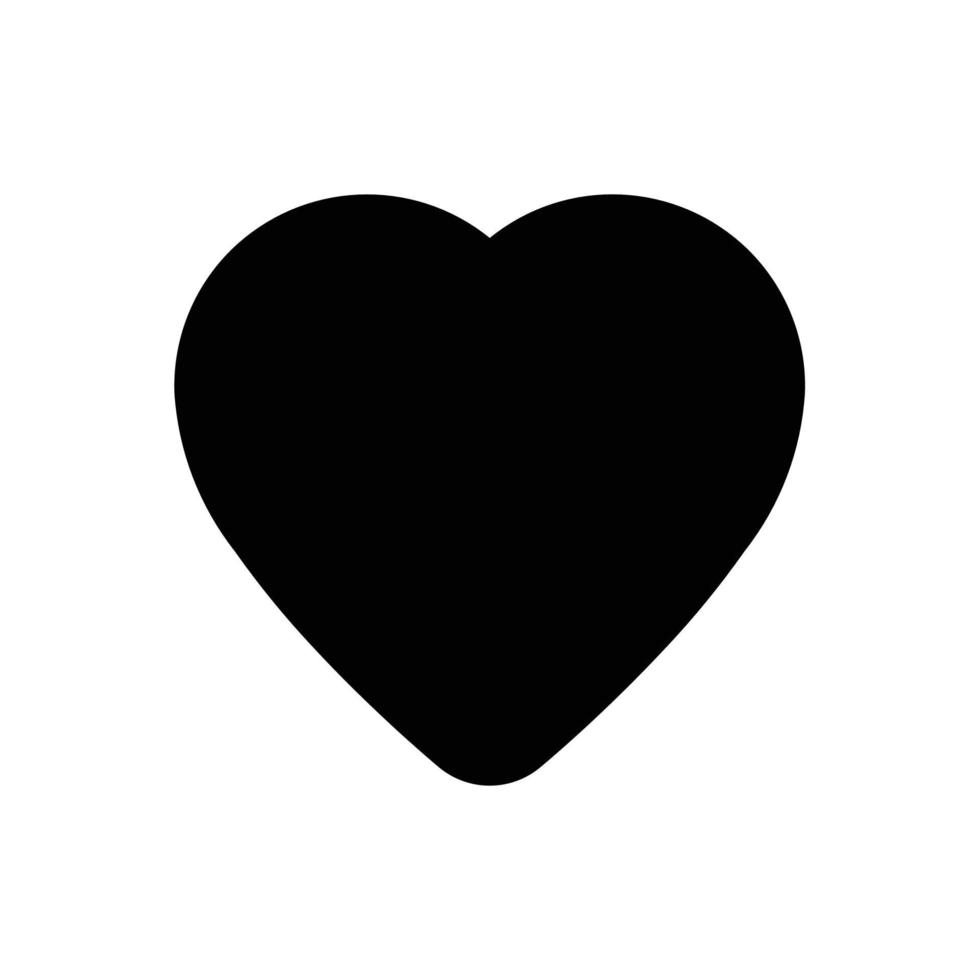 Heart, love, like filled icon in transparent background, basic app and web UI bold line icon, EPS10 vector