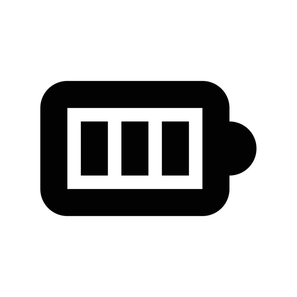 Full Battery outline icon in transparent background, basic app and web UI bold line icon, EPS10 vector