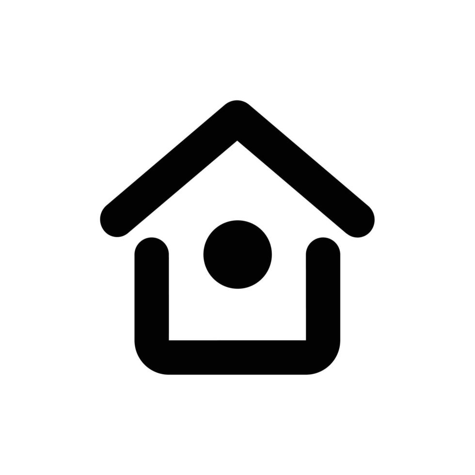 Home icon in transparent background, basic app and web UI bold line icon, EPS10 vector