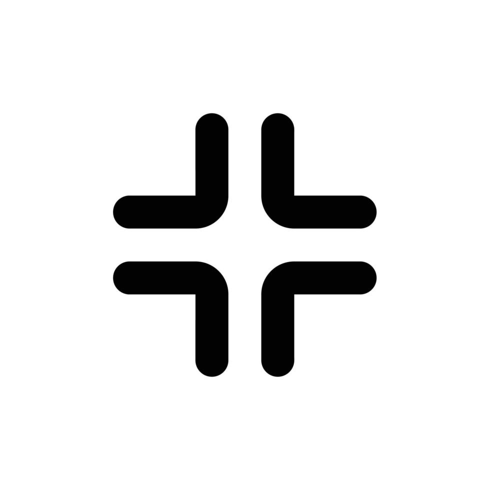 Minimize window screen outline icon in transparent background, basic app and web UI bold line icon, EPS10 vector