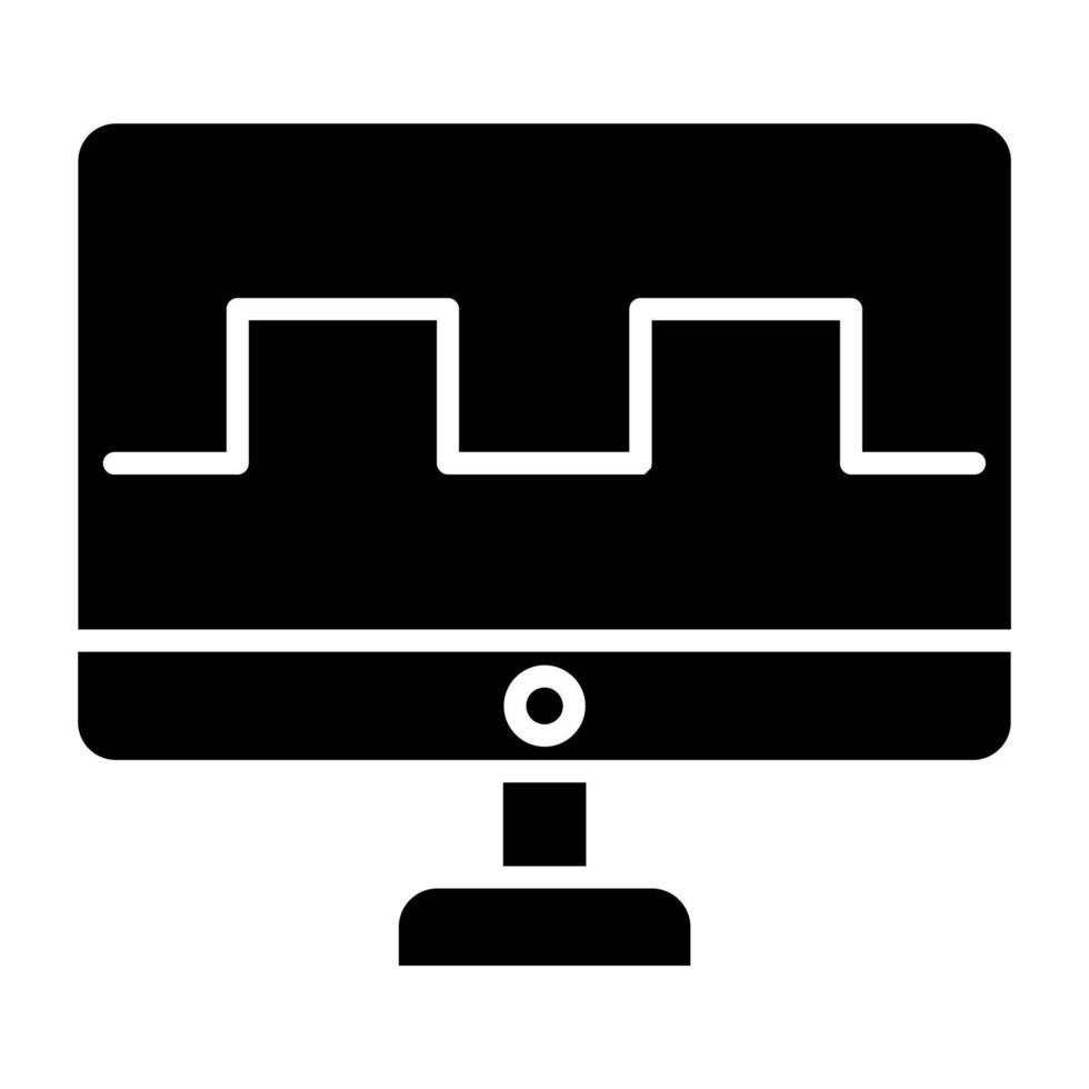 digital televisión icono estilo vector