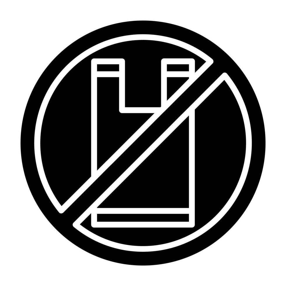No Plastic Icon Style vector