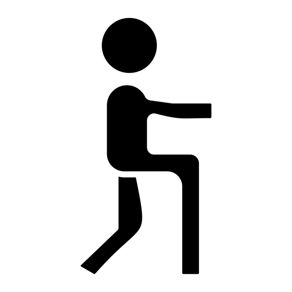 Lunges Icon Style vector