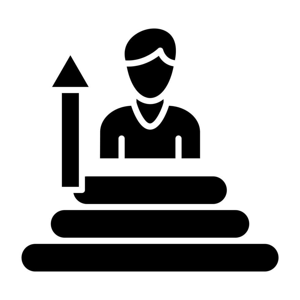 Get On Top Icon Style vector