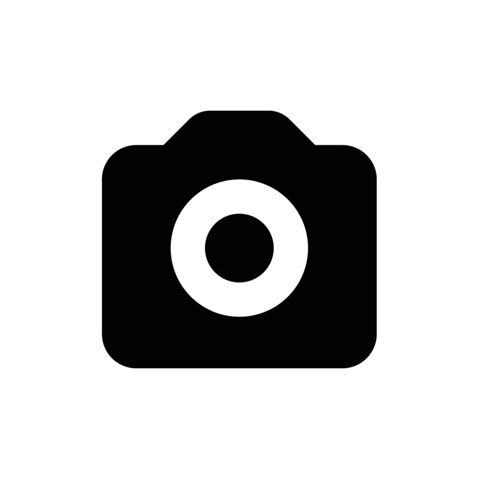 Camera filled icon in transparent background, basic app and web UI bold line icon, EPS10 vector