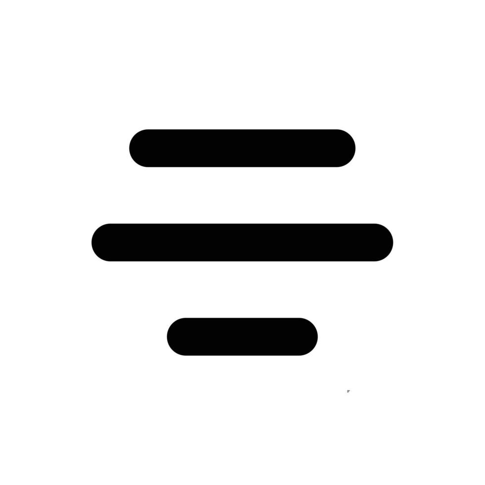 Centered equally spaced align alignment icon in transparent background, basic app and web UI bold line icon, EPS10 vector