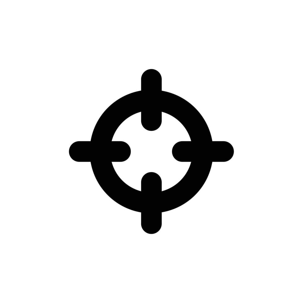 Target with inner circle icon in transparent background, basic app and web UI bold line icon, EPS10 vector