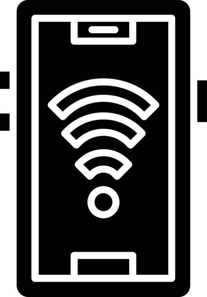 Network Wifi Icon Style vector