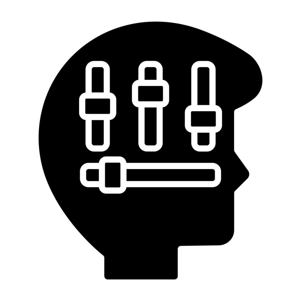 Self Control Icon Style vector