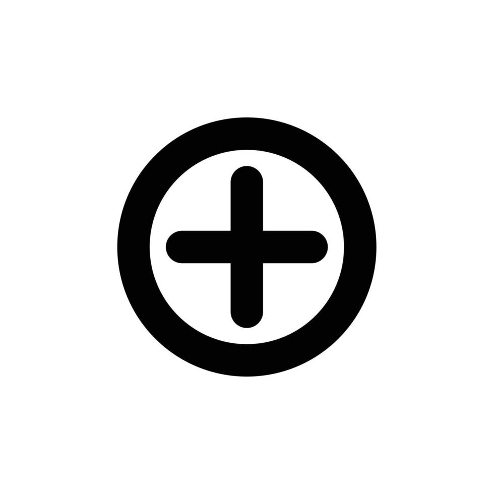 Add outline icon in transparent background, basic app and web UI bold line icon, EPS10 vector
