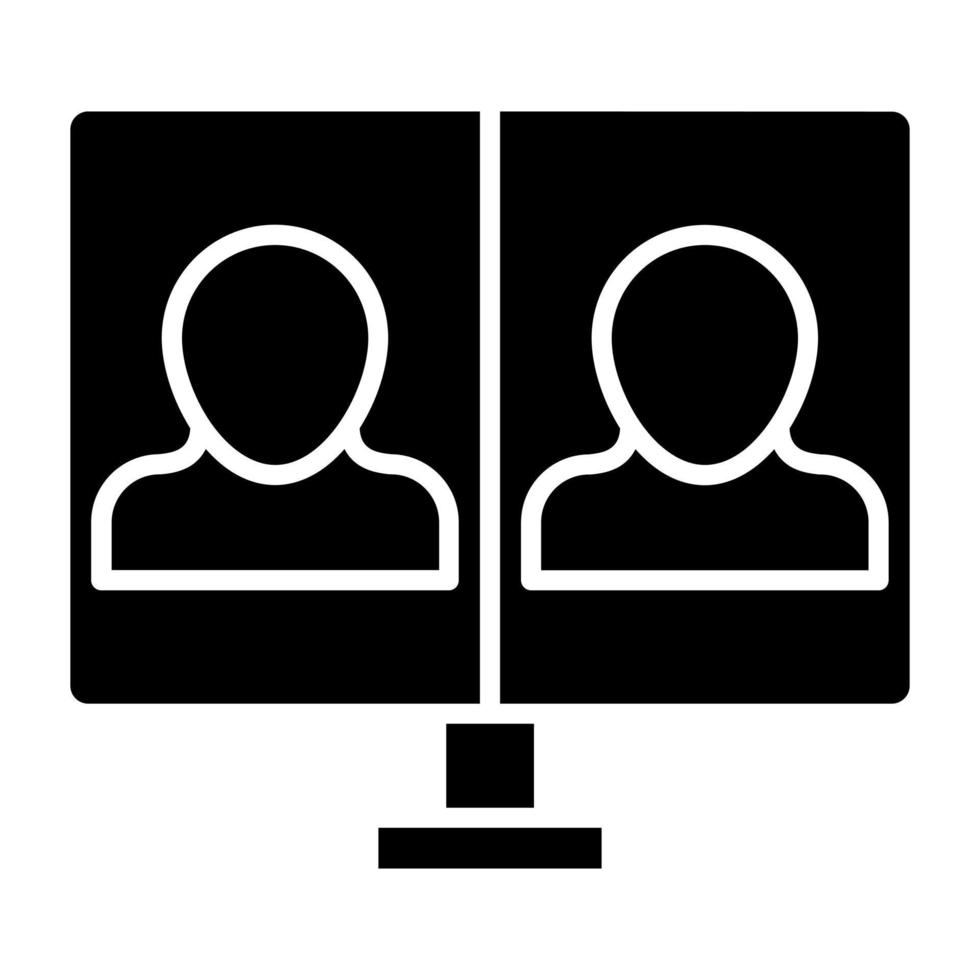 Conference Call Icon Style 21190442 Vector Art at Vecteezy