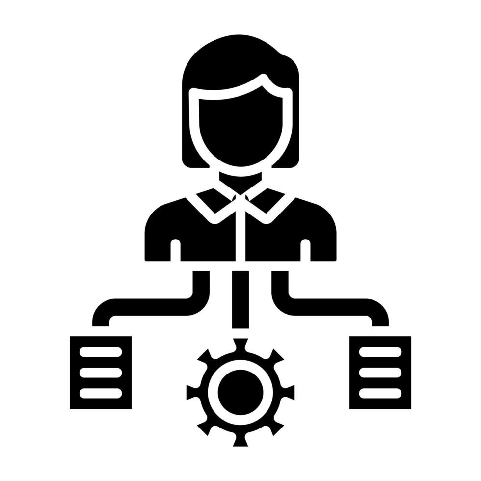 Project Manager Icon Style vector