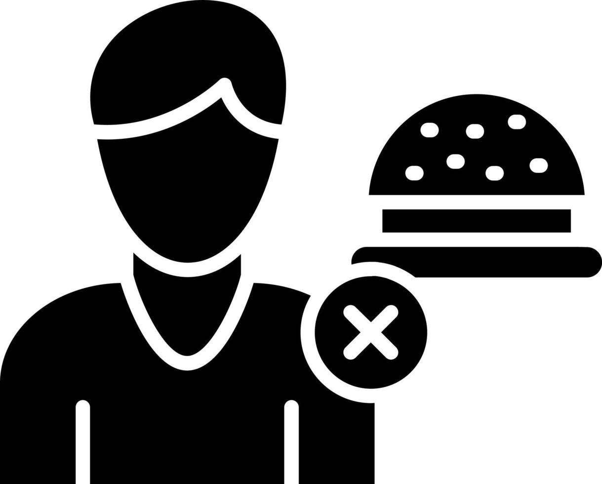 No Appetite Icon Style vector
