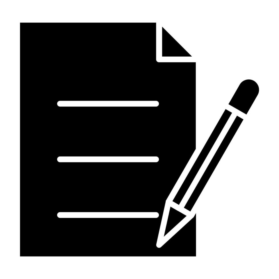 School Exam Icon Style vector