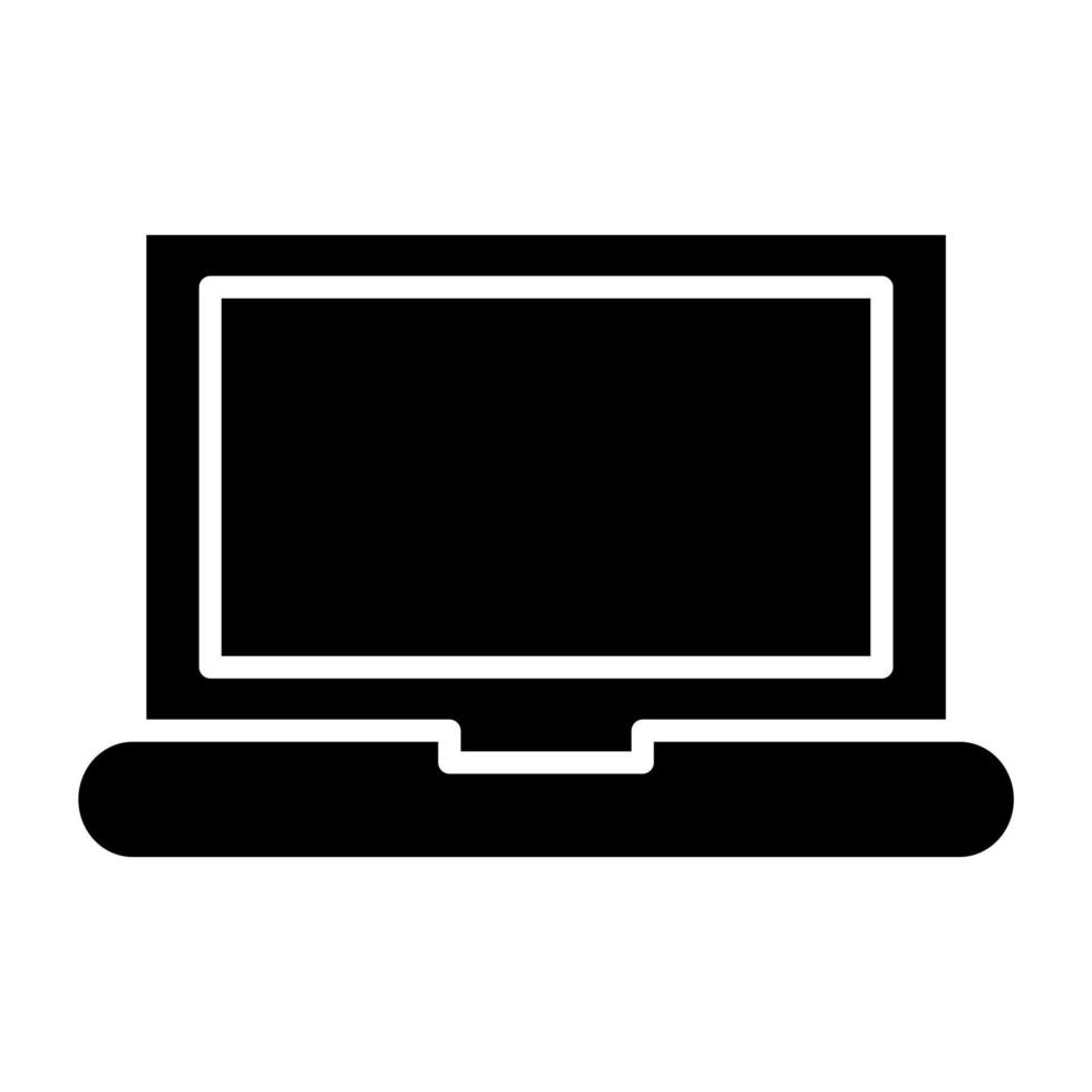 School Laptop Icon Style vector