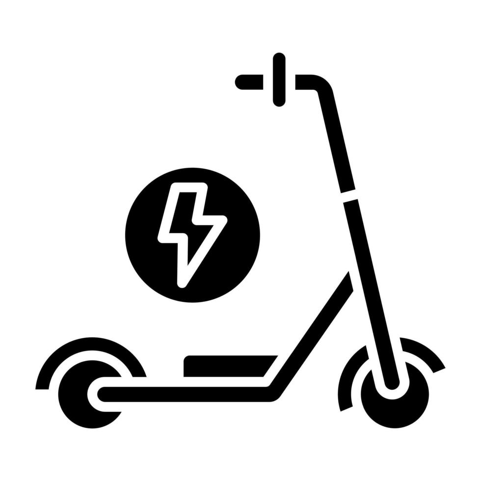 Kick Scooter Icon Style vector