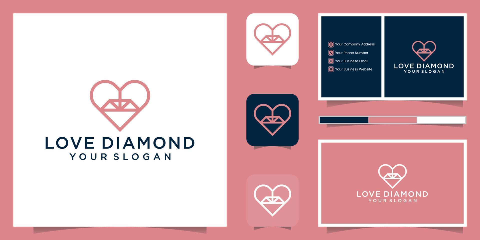Diamonds and house. abstract design concepts for real estate symbol for building. logo design and business card vector