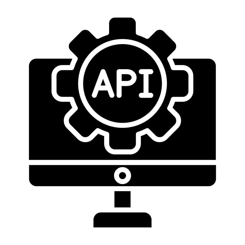 Api Icon Style vector