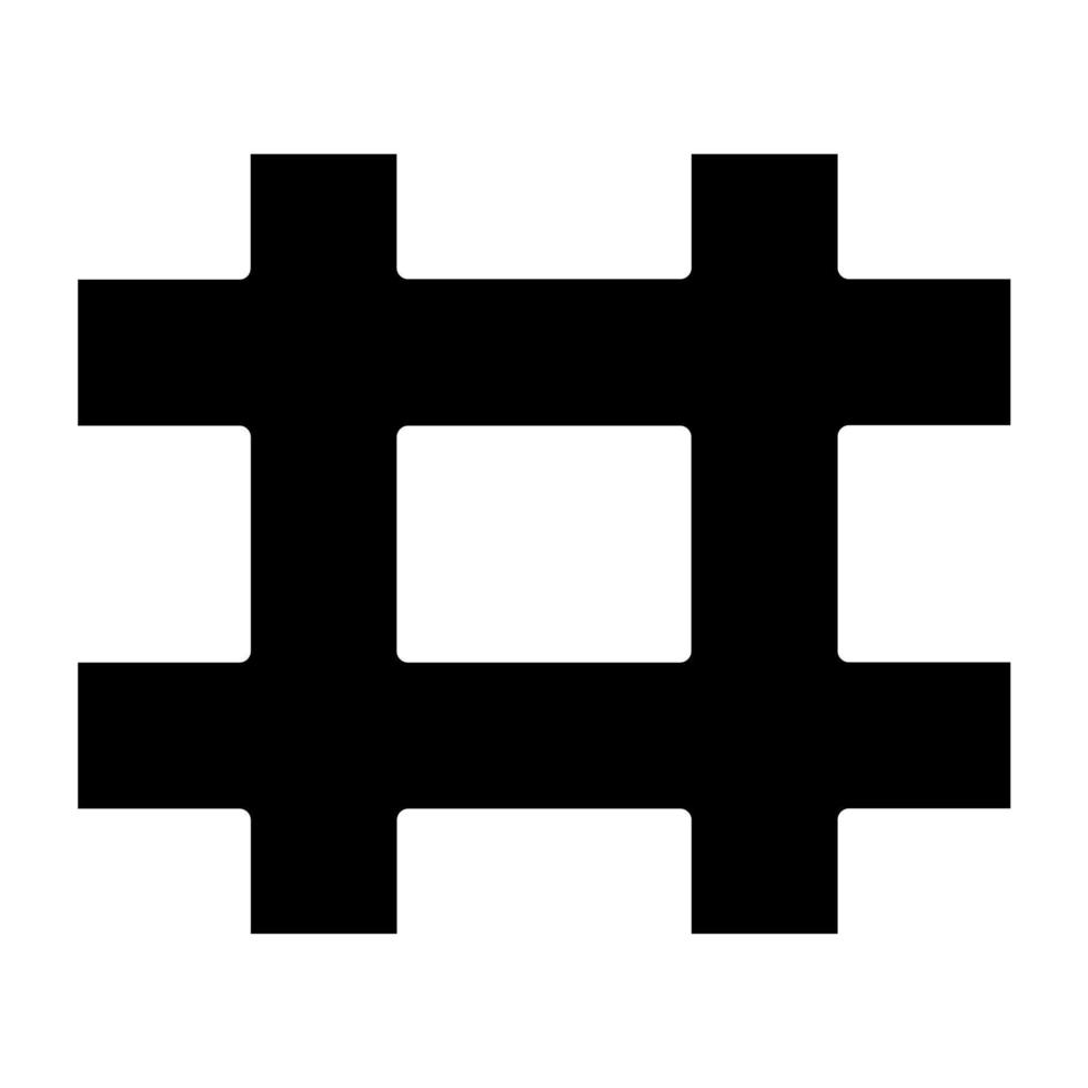 Hashtag Icon Style vector