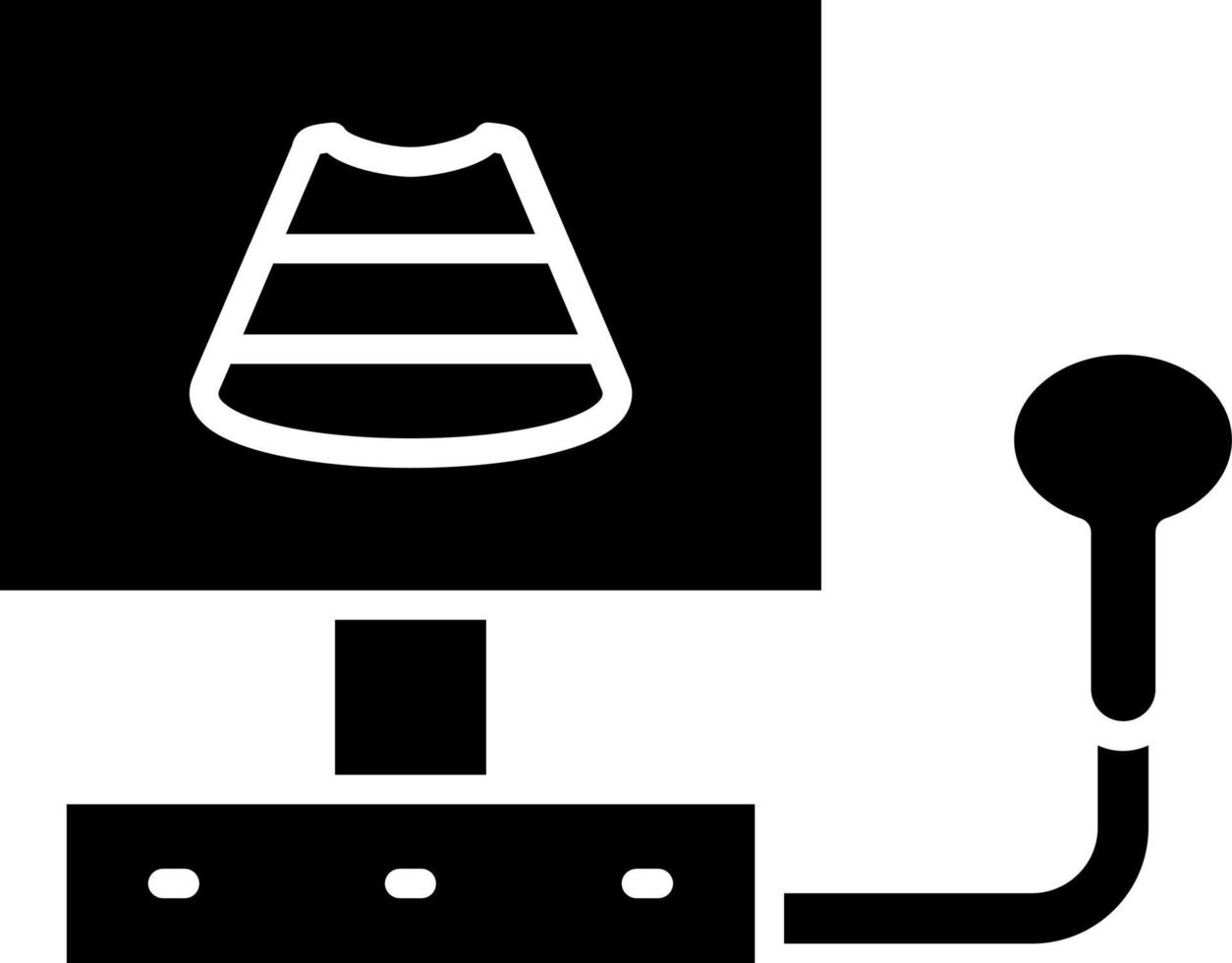Ultrasonography Icon Style vector